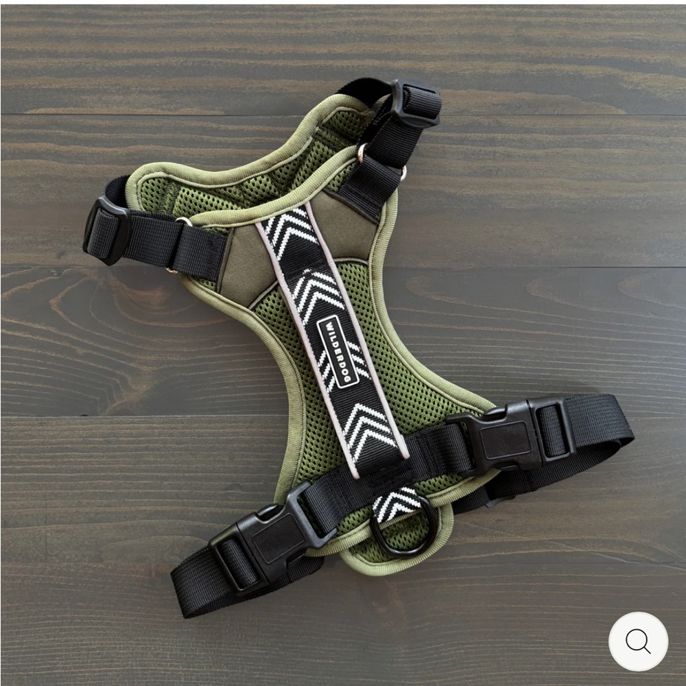 Wilderdog Green and Black Dog Harness